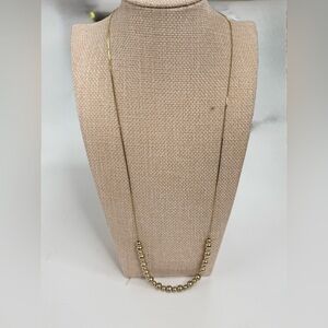 Park Lane gold-tone necklace featuring sliding beads 23” signed